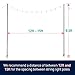 Holiday Styling String Light Poles for Outdoors (2 x 9ft) Push Down Middle to Stay Strong Straight and Sturdy to Hang LED Hanging Solar Bulbs for House Garden Cafe Wedding Party
