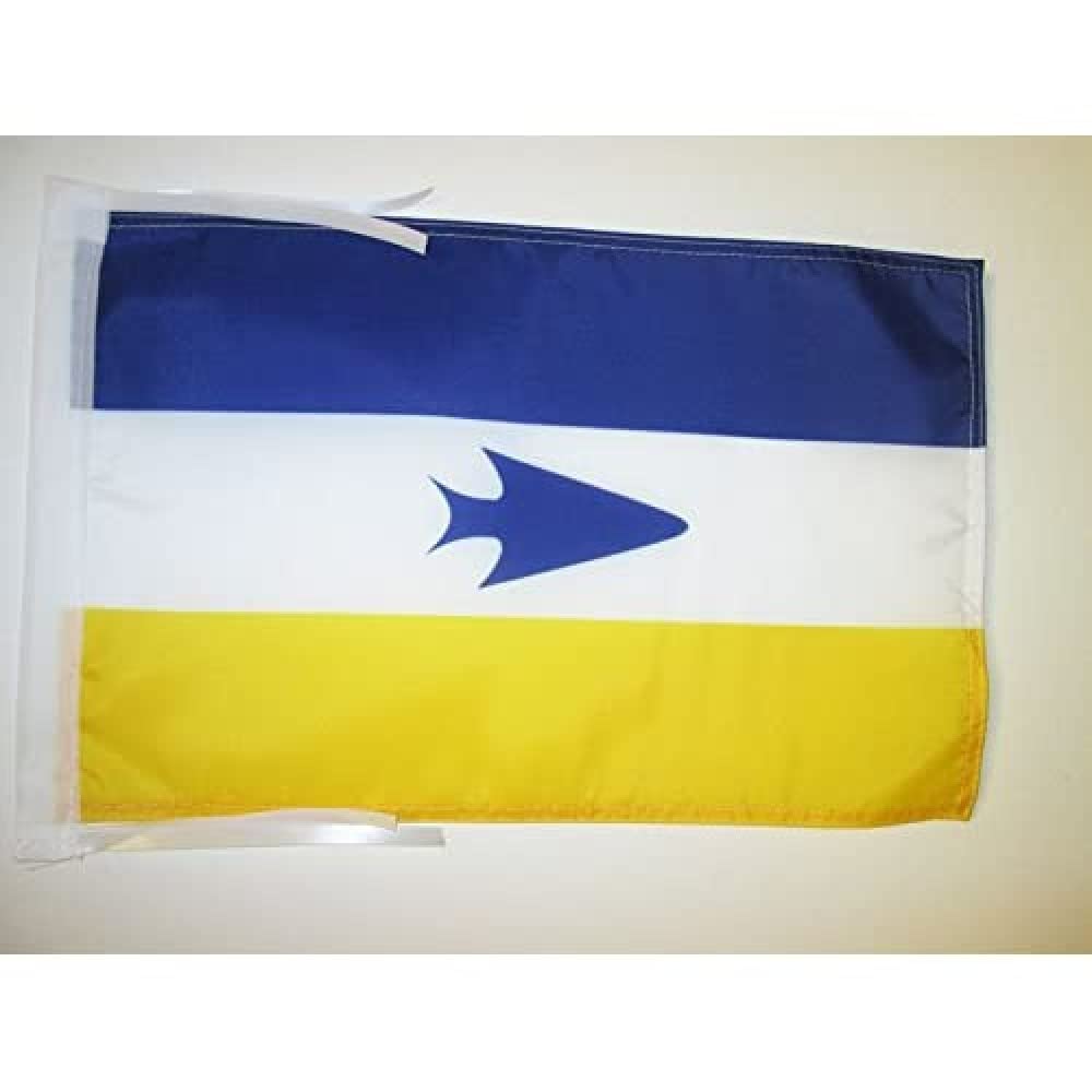 AZ FLAG - Tehuelche people Flag - 18'' x 12'' - 100% Polyester Amerindian tribe Small Banner with Two Cords - Fade Resistant - Vivid Colors - 18x12 in - 45x30 Cm
