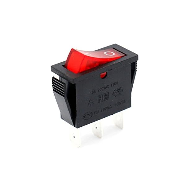 Baomain-Snap-in-Rocker-Switch-ON-OFF-SPST-250V-16A-125V-16A-3-Terminal-Red-light-UL-TV-Certified