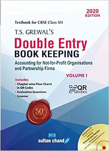 T.S. Grewal's Double Entry Book Keeping: Accounting for Not-for-Profit Organizations and Partnership Firms