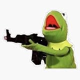 Shooter Kermit Vinyl Waterproof Sticker Decal Car