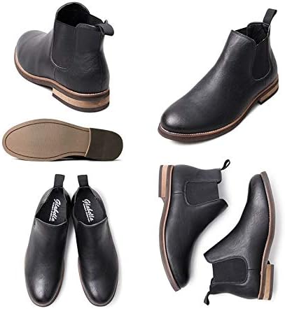 Amazon メンズ サイドゴアブーツ ショートブーツ メンズブーツ 黒 ブラック ブラウン キャメル チェルシーブーツ アンティーク ブーツ ショート カジュアル クラシック キャメル S ブーツ