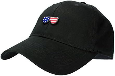 Flag Sunglasses Dad Hat Unstructured Cotton Baseball Cap Adjustable Velcro Strap