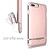 Spigen Flip Armor iPhone 8 Plus/iPhone 7 Plus Case with Durable Protection and Hidden Card Storage for Apple iPhone 7 Plus (2017) / iPhone 7 Plus (2016) - Rose Gold