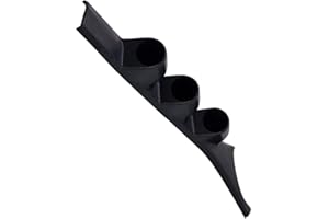 GlowShift Black Triple Pillar Gauge Pod Compatible with Dodge Ram First Generation Cummins 1986-1993 - ABS Plastic - Mounts (