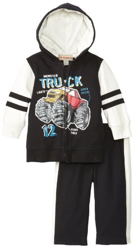 Kids Headquarters Baby-Boys Infant Monster Truck Two-Piece Hoodie Jog Set