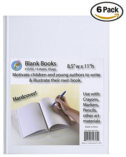 White blank books with hardcovers 8.5"w x 11"…