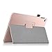Fintie iPad Air 2 Case - Slim Fit Leather Folio Case with Smart Cover Auto Sleep / Wake Feature for Apple iPad Air 2 2014 Model, Rose Gold