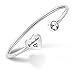 PLITI Godmother Bracelet Baptism Gift Religious Jewelry Mother's Day Gift For Godmother (Silver)
