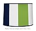 Sweet Jojo Designs Navy Blue and Lime Green Stripe Lamp Shade