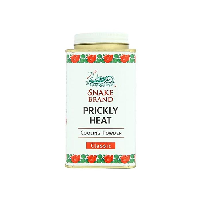 Snake Brand Prickly Heat Cooling Powder Classic 140 g. (10 Pack)
