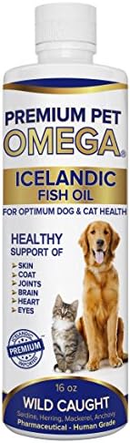 Best Natural Wild Caught Fish Oil for Dogs &amp; Cats -Pharmaceutical Grade -Maximum EPA/DHA &amp; Total Omega 3 Nutritional Supplements Superior to Salmon Oil -Benefits Healthy Skin &amp; Coat, Joint, Immune System -Odorless &amp; Tasteless -Satisfaction Guaranteed!