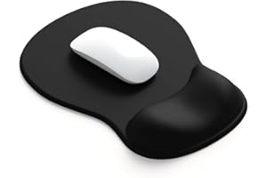 DEMON CHEST ErgoComfort Gel Wrist Rest Mouse Pad-Ergonomic Office Mousepad with Wrist Support-Non-Slip, Design Desk Accessories Mat for Home&Game Decor (01Black)