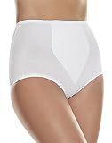 Hanes H091 Moderate Control with Tummy Panel Brief - White - L