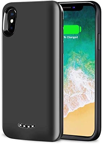 Battery Case for iPhone X/10, YPLANG 6000mAh Portable Charging Case Slim Rechargeable Protective Extended Battery Power Bank Support Listening Music/Data Transmission