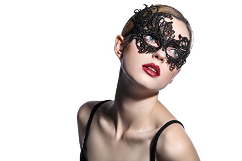 Exquisite high-end lace masquerade mask (black/sexy)
