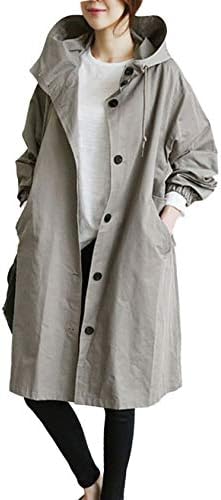 【SUNKAKU】レディース コート ジャケット ウインドブレーカー ミッドレングス トレンチコート フード 長袖 モッズコート 秋 冬 春 トレンド