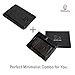 Front Pocket Slim Wallets for Men with RFID - Genuine Leather Handmade Minimalist Credit Card Holder Gift Box By Estalon (Brown Crazy Horse 2) (Black/Brown Combo)