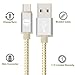SGIN Micro USB Cable,3-Pack 10ft Nylon Braided Charging Cord - Extra Long USB 2.0 Sync and Charge for Android Devices, Samsung Galaxy, Sony, Motorola Nokia,and More(Gold Silver)