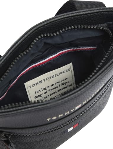 Uomo Borsa a Tracolla Essential PU Mini Crossover Piccola, Nero (Black), Taglia Unica