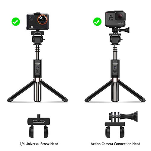 Yoozon Upgraded Selfie Stick Tripod Bluetooth, Phone Camera