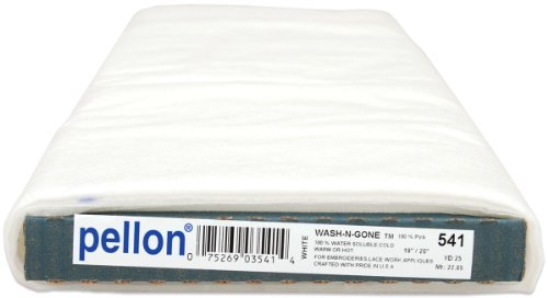 Pellon Wash-N-Gone Stabilizer, 19-Inch by 25-Yard, White