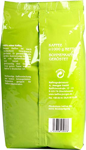 Joerges Gorilla Kaffeehaus-Mischung, 5er Vorteilspack (5x 1000g), ganze Kaffeebohnen, Röstkaffee, Caffè – Bild 4