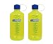 NALGENE Tritan 1-Quart Narrow Mouth BPA-Free Water Bottle (Safety Yellow Set of 2)
