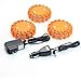 XtremepowerUS 6-Packs LED Road Flares Emergency Lights Rechargeable Led Road Flare Beacon Light Charger & Carrying Case