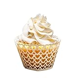 100 x shimmering ivory white heart cupcake wrappers for your wedding or birthday. Choose from 14 different styles.