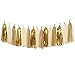 Ling's Moment 18 PCS Tassel Garland Banner Tissue Paper Tassels for Wedding Baby Shower Event & Party Supplies DIY Kits - (Tan+Ivory+Metallic Gold)