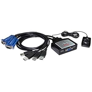 2 Port PC VGA Video Signal Monitor KVM Switch Splitter