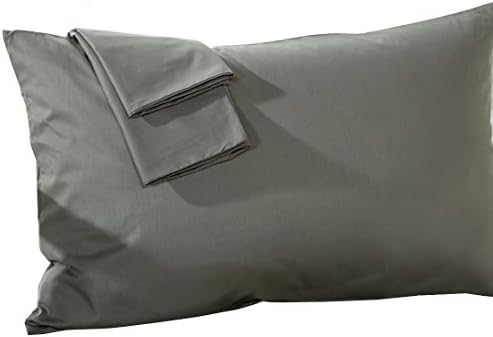 Best Seller Of Pillowcase Toddler 14X20 Size Pillowcase, Dark Gray, With 100% Egyptian Cotton - 500 Thread Count