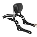 AUFER Detachable Rear Passenger Backrest Sissy Bar With Luggage Rack And Backrest Pad Compatible With For 2015 2016 2017 2018 2019 2020 2021 2022 2023 K-awasaki Vulcan S 650 VN650 EN650