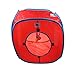 emours Cat Play Cube Collapsible Tunnel Cat House Toys,with 4 Balls, Red
