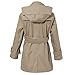 Richie House Girls' Classic Hooded Trenchcoat RH0934-B-9/10 Beige