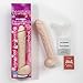 Doc Johnson The Naturals - 12 Inch Dong with Balls - With Removable Vac-U-Lock Suction Cup Base - F-Machine and Harness Compatible Dildo - Proudly Made In America - Dildo - White