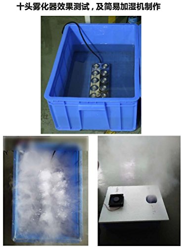 10 Head Ultrasonic Mist Maker Fogger Humidifier +Transformer CE 5kg/h For Industrial Scenic Agriculture Swimming Pool (Not waterproof (110v/220v is selected by switch before power on)) - Thumbnail 3