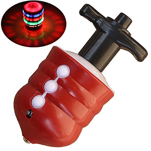 OMGOD LED Lights Spinner Spinning Top Toy, Colorful Flashing LED Lights and Music Gyro Gyroscope peg-top, Halloween Christmas Birthday Best Gifts for Kids Toddler Boys Girls