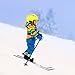 Odoland Kid's Beginner Snow Skis and Poles, Low-Resistant Ski Boards for Age 4 and Under, Lightweight, Sturdy and Safe, Blue