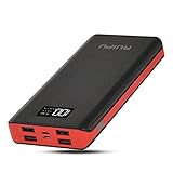 Battery Pack ,Ruipu 24000 mah external power pack charger With 4 USB Port Portable Phone power bank For Mobile iPhone iPad Samsung HTC Cellphones Tablet And More - Black