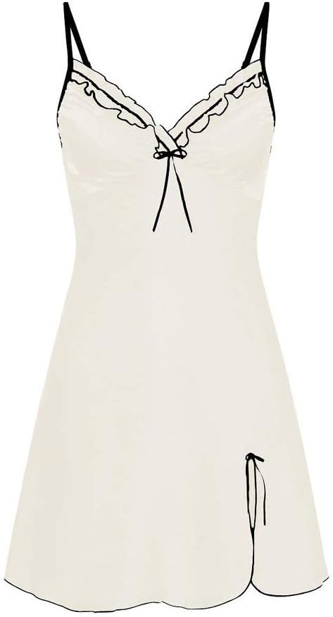 Z&Y Glaa Womens Sexy Lingerie Nightwear Lace Sleepwear Underwear Set Women Sexy Lingerie Nightwear Lace Sleepwear Underwear Set Lace Cup Babydoll Sets for Women Open Back Style Strap Dress Mesh