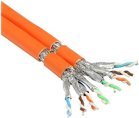 Good Connections Cat.7 Duplex Installation Cable Pure Copper (OFC) 10 Gigabit Compatible (10/100/1000/10000-Base-T Ethernet Networks) S/FTP