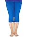 Passionate Adventure Cozy and Comfy Leggings for Women Ultra Soft and Stretchy Capri Pants, Regular and Plus Size Royal Blue 6XL (US 3XL Plus)