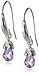 Amazon Essentials Sterling Silver African Amethyst Briolette Dangle Earrings, (previously Amazon Collection)