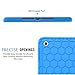 MoKo Fit iPad 9.7 5th/6th Generation - [Honey Comb Series] Light Weight Shock Proof Soft Silicone Back Cover [Kids Friendly] Compatible with Apple iPad 9.7 Inch 2018/2017, Blue