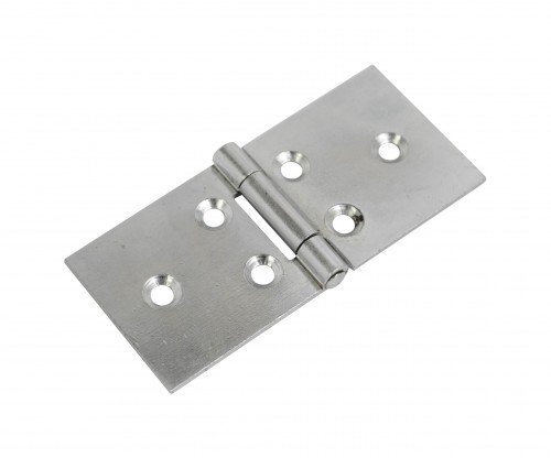 Lunn Hardware Bright Zinc Plated Steel Backflap Hinge , 50 mm Size