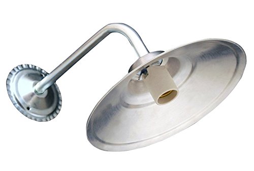 Arandela Alumínio Externo com Braço Curto Curvo