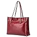 S-ZONE Women Vintage Genuine Leather Tote Shoulder Bag Handbag Upgraded Version Medium