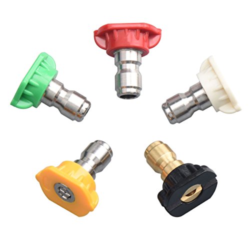 DUSICHIN DUS-214 Pressure Washer Gutter Cleaner Attachment with 5 Spray Nozzle Tips, 4000 PSI
